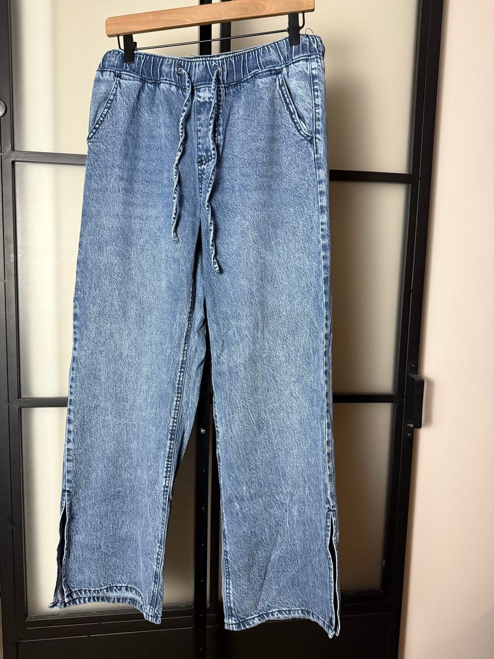 Rewash Pull On Split Hem Jeans Size Medium